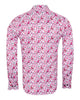 Lilac Birds in Tree Print Long Sleeve Shirt-Makrom