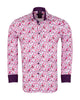 Lilac Birds in Tree Print Long Sleeve Shirt-Makrom