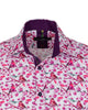 Lilac Birds in Tree Print Long Sleeve Shirt-Makrom