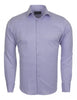 Lilac Casual Twill Double Cuff Long Sleeve Shirt-Makrom