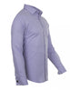 Lilac Casual Twill Double Cuff Long Sleeve Shirt-Makrom