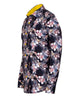 Lily Print Pure Cotton Men's Shirt with Matching Handkerchief-Makrom