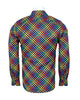 Multi Colour Windowpane Check Print Shirt-Makrom
