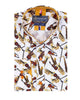 Musical Instrument Print Shirt with Matching Handkerchief-Makrom