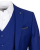 Navy Classic Plain 3 Piece Men's Suit-Makrom