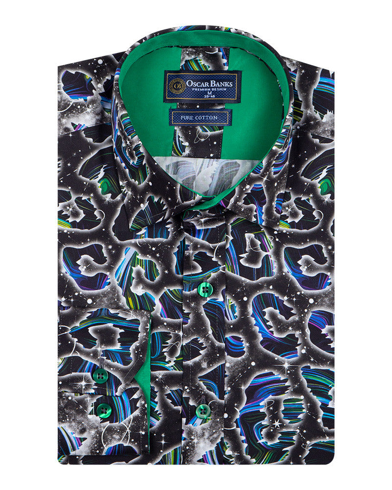 Neon Glass Shatter Pure Cotton Print-Makrom