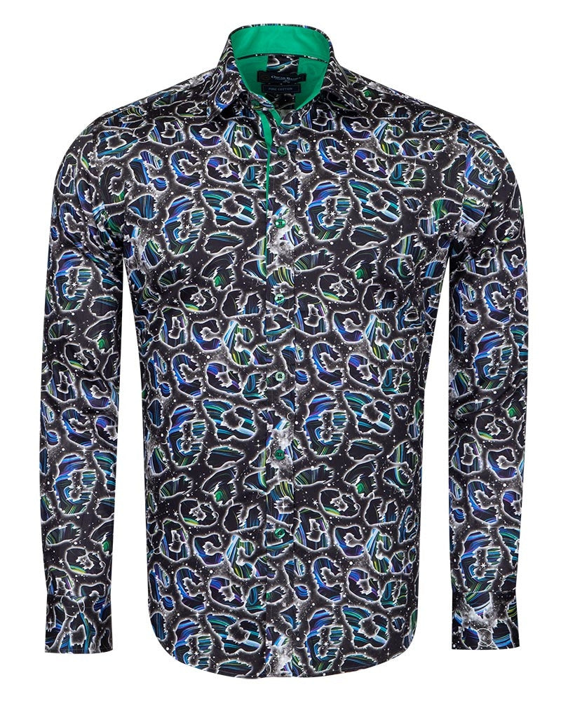 Neon Glass Shatter Pure Cotton Print-Makrom