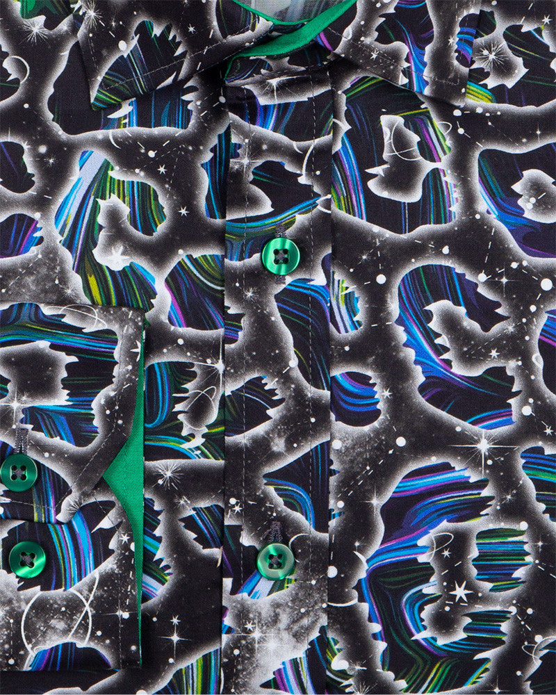 Neon Glass Shatter Pure Cotton Print-Makrom