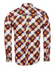 Orange Pure Cotton Dotted Print-Makrom