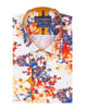 Paint Print Men's Shirt with Matching Handkerchief-Makrom