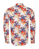 Paint Print Men's Shirt with Matching Handkerchief-Makrom