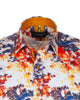 Paint Print Men's Shirt with Matching Handkerchief-Makrom