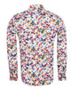 Paint Splatter Print Men's Shirt with Matching Handkerchief-Makrom