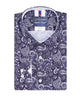 Paisley Print Men's Shirt with Matching Handkerchief-Makrom
