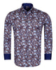 Paisley Striped Print Pure Cotton Shirt-Makrom