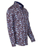 Paisley Striped Print Pure Cotton Shirt-Makrom