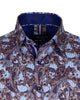 Paisley Striped Print Pure Cotton Shirt-Makrom