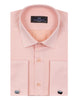 Peach Casual Twill Double Cuffed Shirts-Makrom