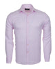 Pink Casual Twill Double Cuff Long Sleeve Shirt-Makrom