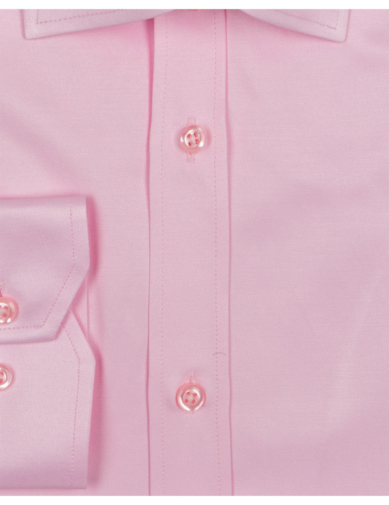 Pink Classic Single Cuff Men's Shirt-Makrom