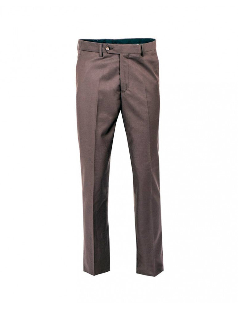 Plain Brown Suit Trouser-Makrom
