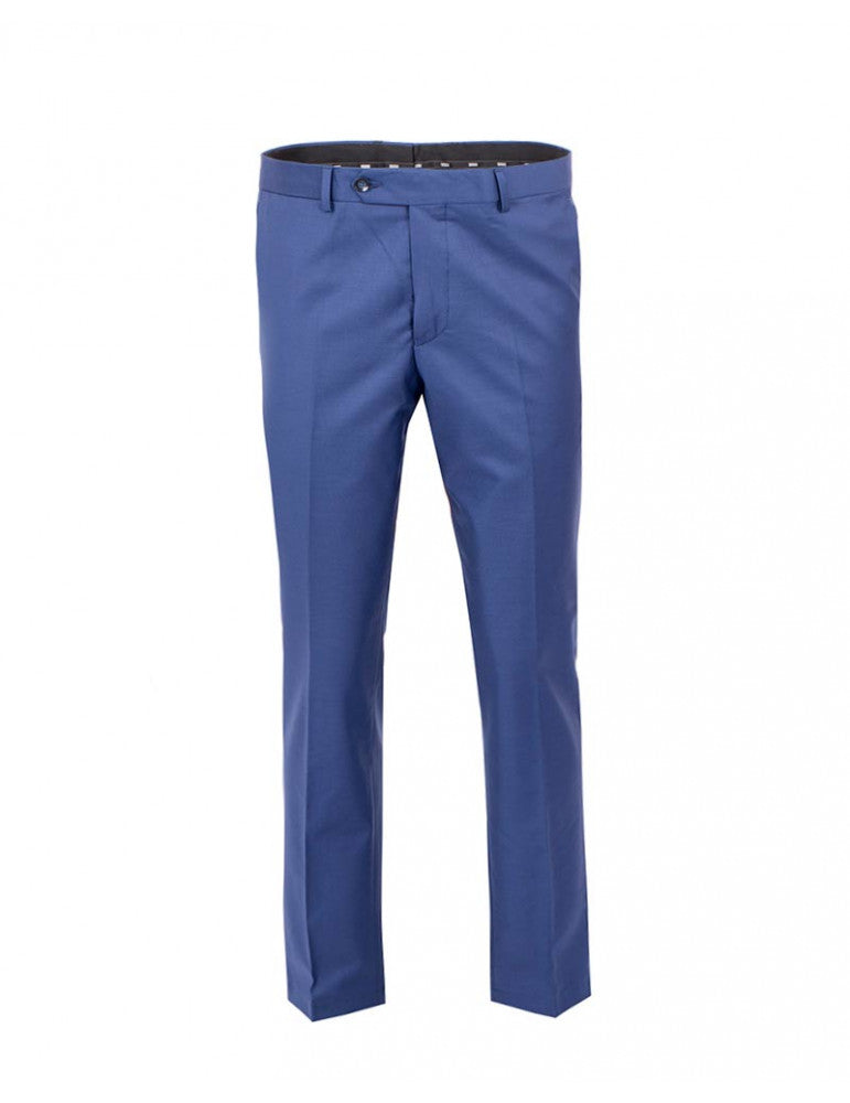 Plain Dark Blue Suit Trouser