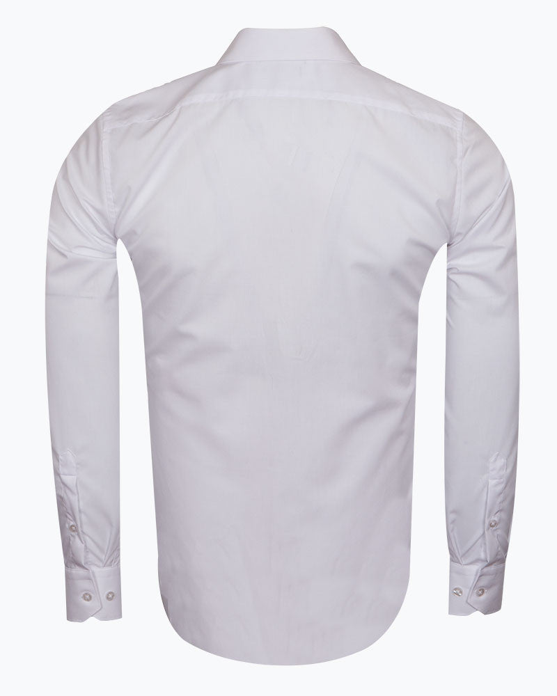 Plain Pure Cotton Men's Shirt-Makrom