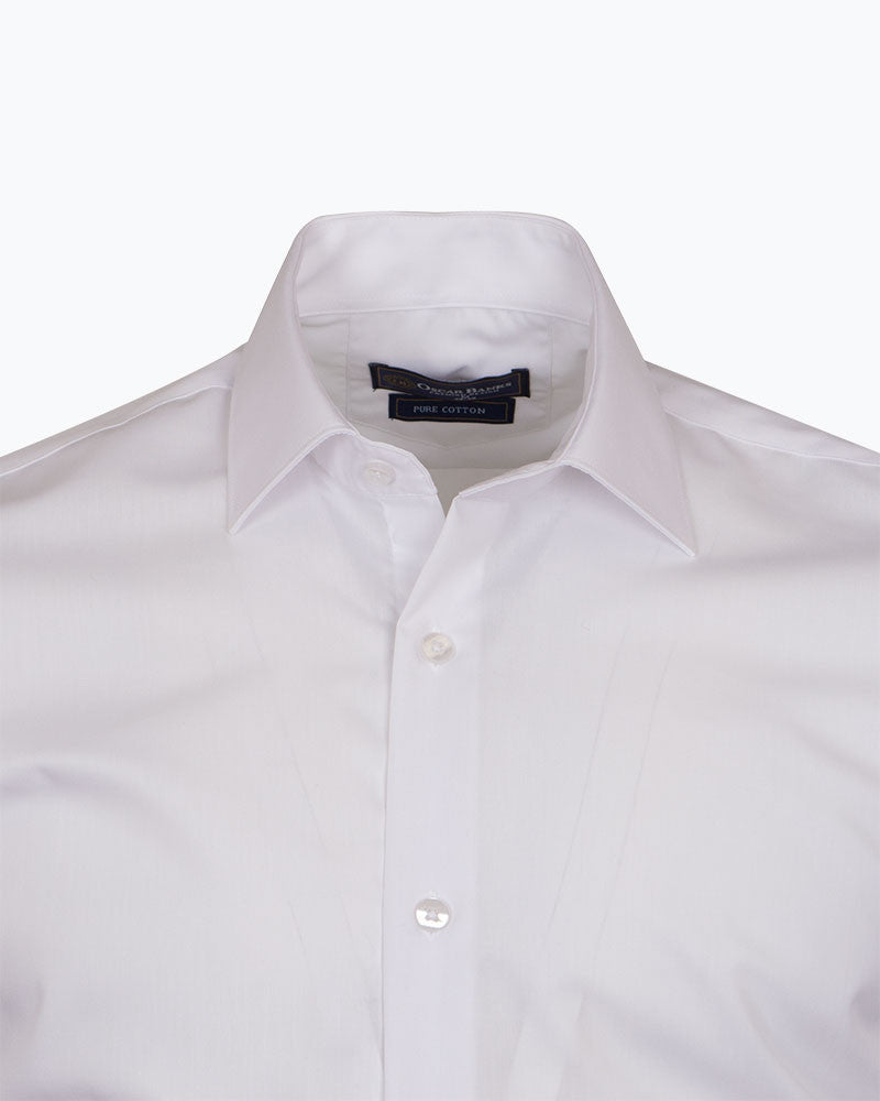Plain Pure Cotton Men's Shirt-Makrom