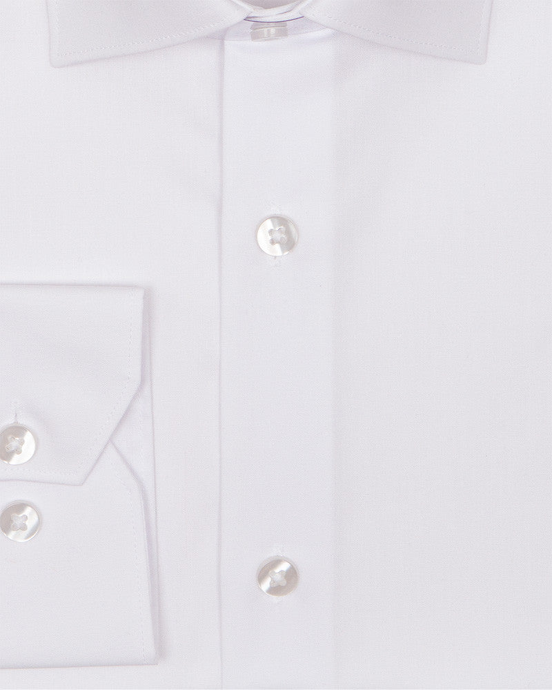 Plain Pure Cotton Men's Shirt-Makrom