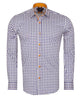 Polka Dot Print Long Sleeve Pure Cotton Shirt-Makrom