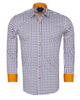 Polka Dot Print Long Sleeve Pure Cotton Shirt-Makrom