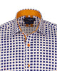 Polka Dot Print Long Sleeve Pure Cotton Shirt-Makrom