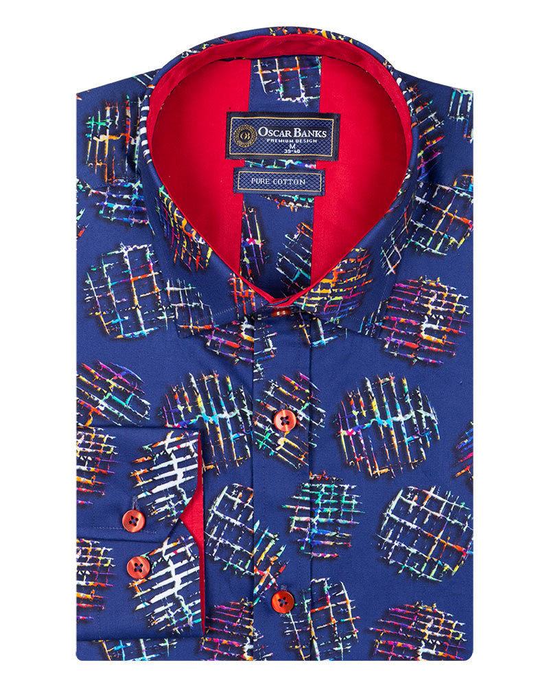 Pure Cotton Frost Print Cotton Shirts For Men-Makrom