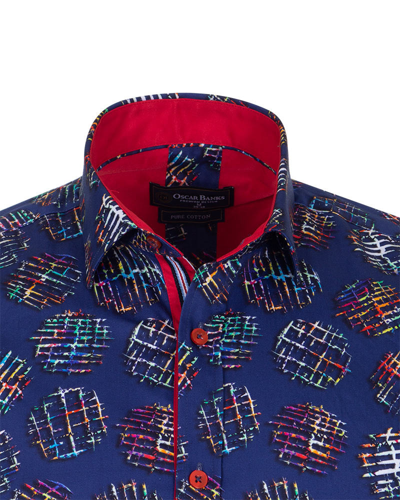 Pure Cotton Frost Print Cotton Shirts For Men-Makrom