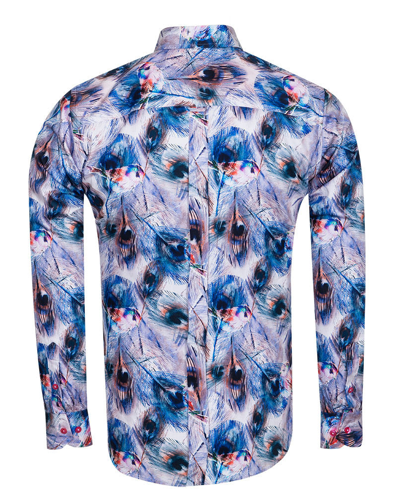 Pure Cotton Leaf Print-Makrom