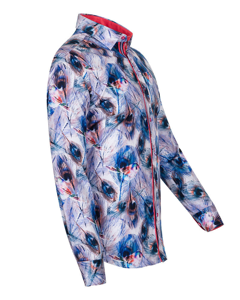 Pure Cotton Leaf Print-Makrom