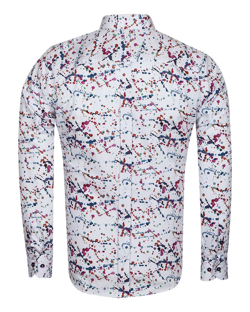 Pure Cotton Paint Splatter Print-Makrom