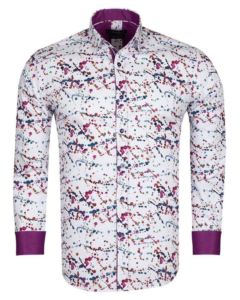 Pure Cotton Paint Splatter Print-Makrom