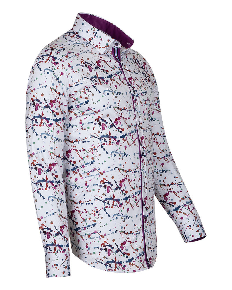 Pure Cotton Paint Splatter Print-Makrom