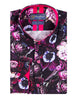 Purple Flower Print with Matching Handkerchief-Makrom