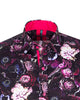 Purple Flower Print with Matching Handkerchief-Makrom