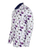 Purple Orchid Floral Print Shirt-Makrom