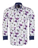 Purple Orchid Floral Print Shirt-Makrom