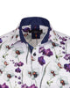 Purple Orchid Floral Print Shirt-Makrom
