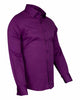 Purple Plain Double Cuff Shirt-Makrom