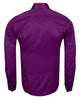 Purple Plain Double Cuff Shirt-Makrom