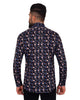 Rain Forest Scarlet Pure Cotton Print Shirt-Makrom