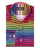 Rainbow Stripe Colourful Print Shirt-Makrom