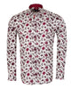 Red Flower Print with Matching Handkerchief-Makrom