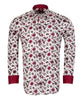 Red Flower Print with Matching Handkerchief-Makrom